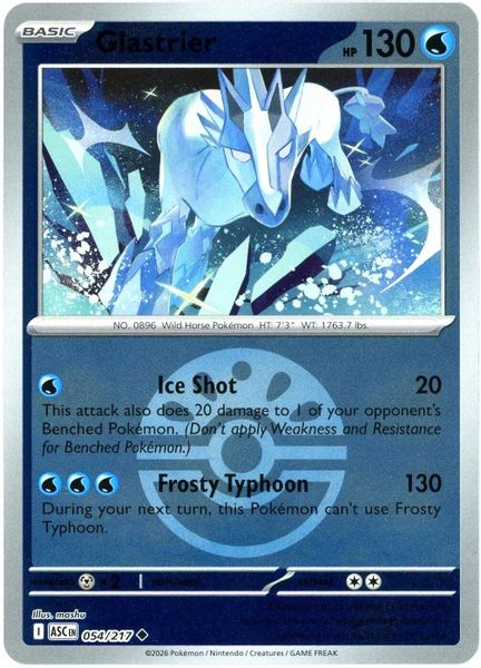 Glastrier (Friend Ball) - Mega Evolução – Heróis Excelsos