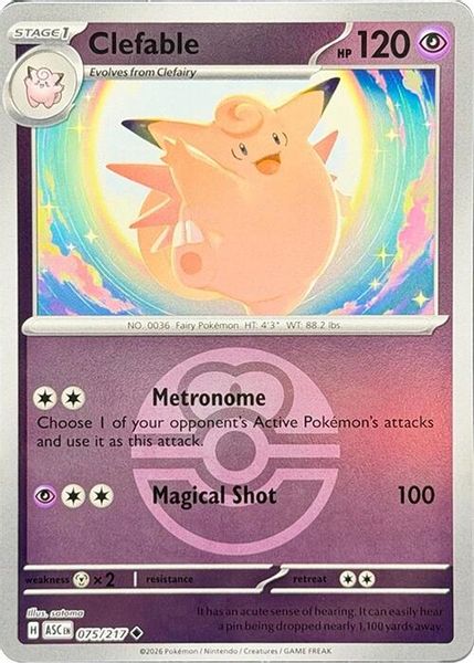 Clefable (Love Ball) - Mega Evolução – Heróis Excelsos