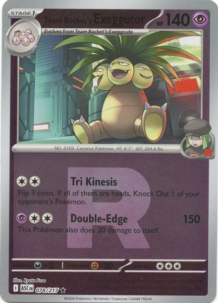 Team Rocket's exeggutor (Team Rocket) - Mega Evolução – Heróis Excelsos