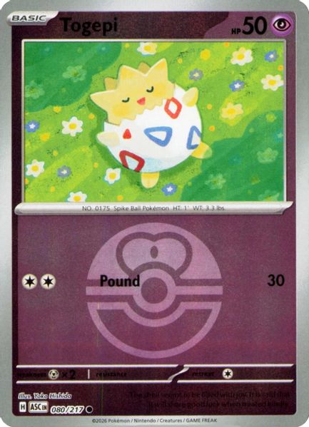 Togepi (Love Ball) - Mega Evolução – Heróis Excelsos