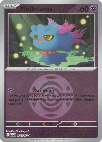 Misdreavus - 085/217 (Dusk Ball) - Mega Evolução – Heróis Excelsos