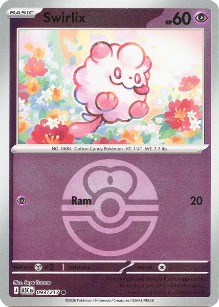 Swirlix (Love Ball) - Mega Evolução – Heróis Excelsos