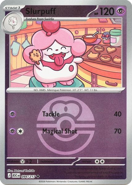 Slurpuff - 094/217 (Love Ball) - Mega Evolução – Heróis Excelsos