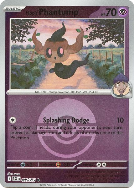 Hop's Phantump (Poke Ball) - Mega Evolução – Heróis Excelsos