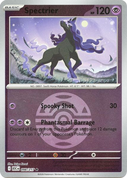 Spectrier (Dusk Ball) - Mega Evolução – Heróis Excelsos