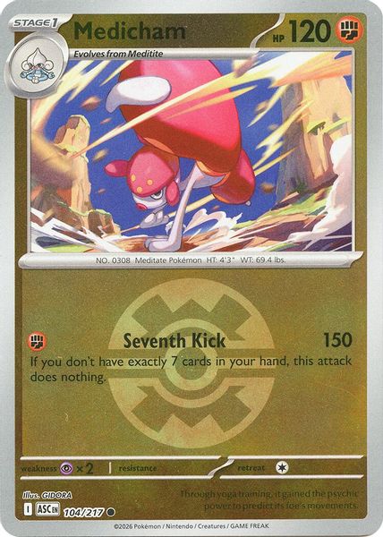 Medicham - 104/217 (Quick Ball) - Mega Evolução – Heróis Excelsos