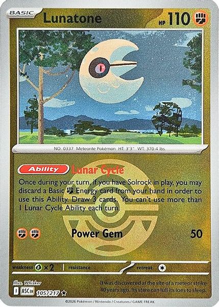 Lunatone (Dusk Ball) - Mega Evolução – Heróis Excelsos