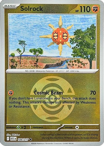 Solrock (Dusk Ball) - Mega Evolução – Heróis Excelsos