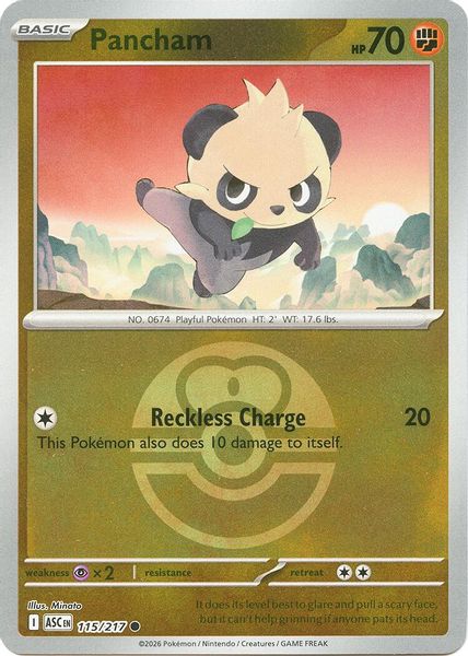 Pancham (Love Ball) - Mega Evolução – Heróis Excelsos