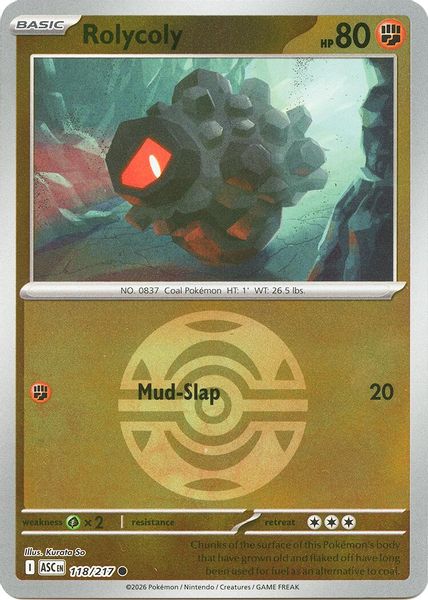 Rolycoly (Dusk Ball) - Mega Evolução – Heróis Excelsos