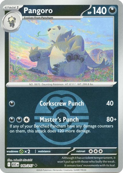 Pangoro (Love Ball) - Mega Evolução – Heróis Excelsos