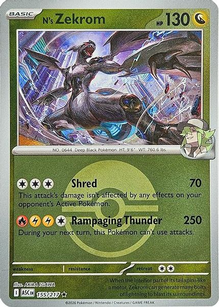 N's Zekrom (Poke Ball) - Mega Evolução – Heróis Excelsos