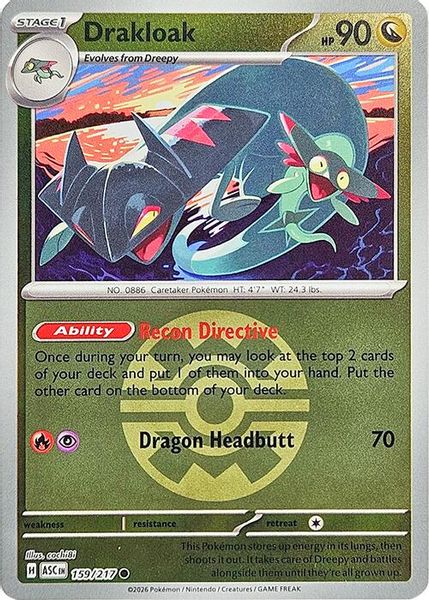 Drakloak - 159/217 (Quick Ball) - Mega Evolução – Heróis Excelsos