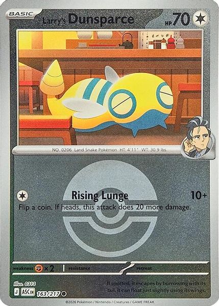 Larry's Dunsparce (Poke Ball) - Mega Evolução – Heróis Excelsos