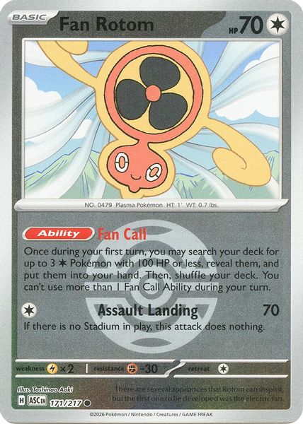 Fan Rotom - 171/217 (Dusk Ball) - Mega Evolução – Heróis Excelsos