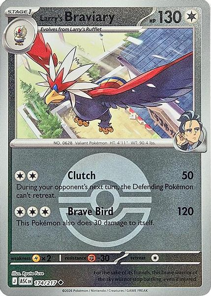 Larry's Braviary (Poke Ball) - Mega Evolução – Heróis Excelsos