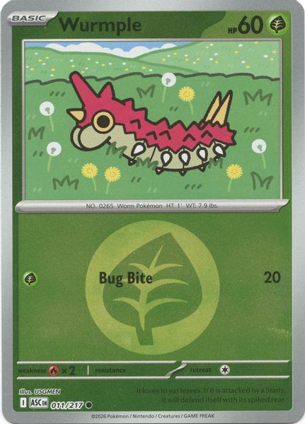 Wurmple (Energy Symbol Pattern) - Mega Evolução – Heróis Excelsos