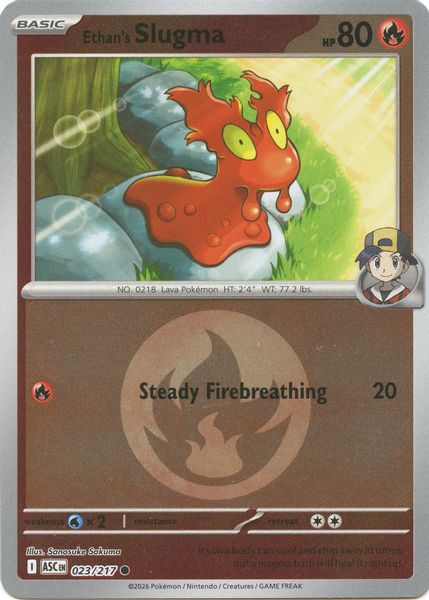Ethan's Slugma (Energy Symbol Pattern) - Mega Evolução – Heróis Excelsos