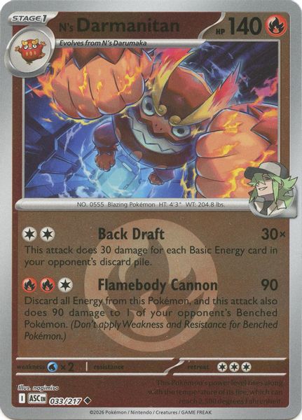 N's Darmanitan (Energy Symbol Pattern) - Mega Evolução – Heróis Excelsos