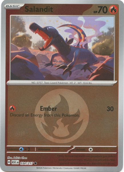 Salandit (Energy Symbol Pattern) - Mega Evolução – Heróis Excelsos