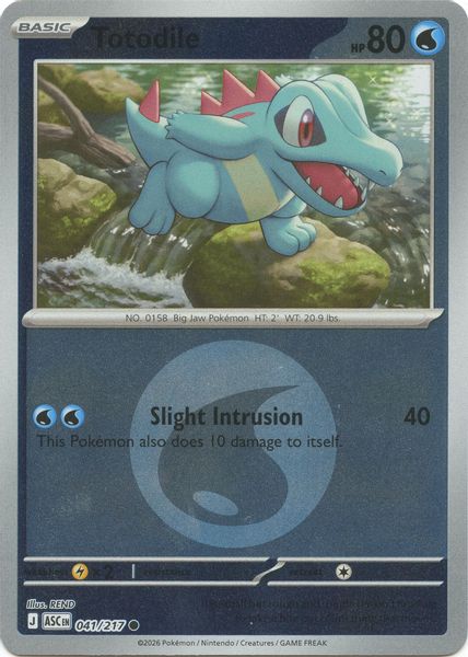 Totodile (Energy Symbol Pattern) - Mega Evolução – Heróis Excelsos