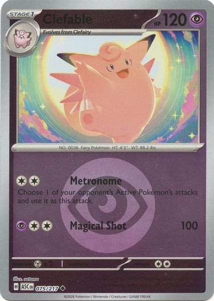 Clefable (Energy Symbol Pattern) - Mega Evolução – Heróis Excelsos