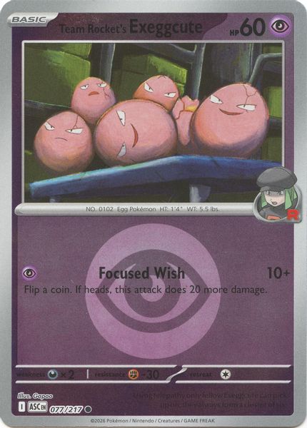 Team Rocket's exeggcute (Energy Symbol Pattern) - Mega Evolução – Heróis Excelsos