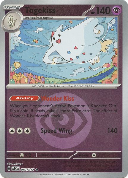 Togekiss - 082/217 (Energy Symbol Pattern) - Mega Evolução – Heróis Excelsos