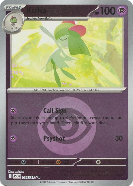 Kirlia (Energy Symbol Pattern) - Mega Evolução – Heróis Excelsos