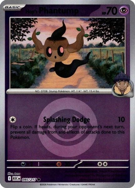 Hop's Phantump (Energy Symbol Pattern) - Mega Evolução – Heróis Excelsos