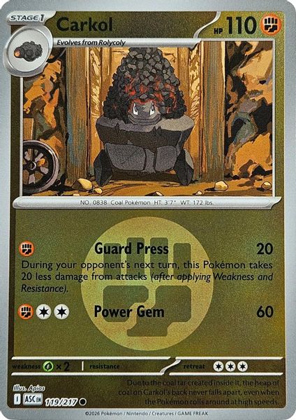 Carkol (Energy Symbol Pattern) - Mega Evolução – Heróis Excelsos