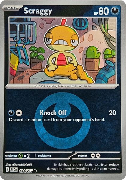 Scraggy (Energy Symbol Pattern) - Mega Evolução – Heróis Excelsos