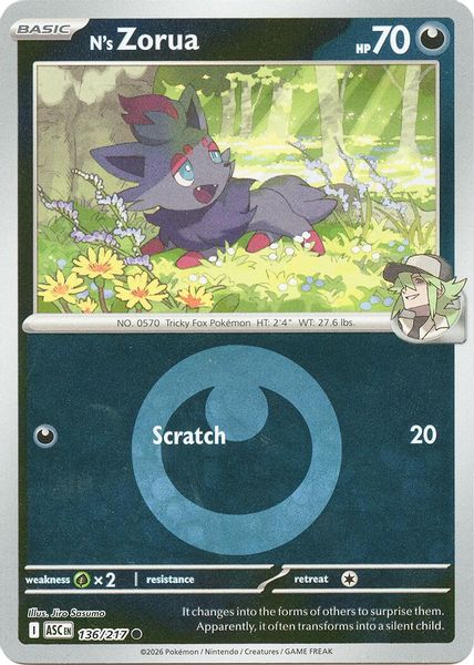 N's Zorua (Energy Symbol Pattern) - Mega Evolução – Heróis Excelsos
