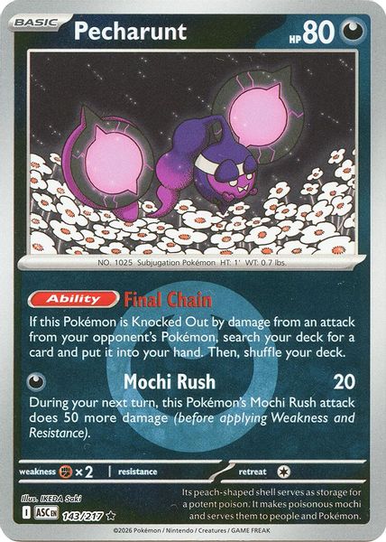 Pecharunt (Energy Symbol Pattern) - Mega Evolução – Heróis Excelsos