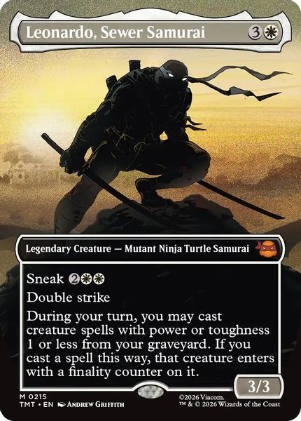Leonardo, Sewer Samurai (Borderless) - Teenage Mutant Ninja Turtles