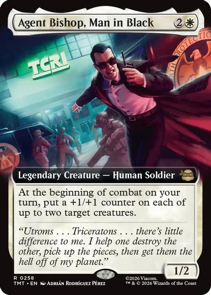 Agent Bishop, Man in Black (Extended Art) - Teenage Mutant Ninja Turtles