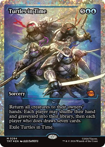 Turtles in Time (Showcase) (Fracture Foil) - Teenage Mutant Ninja Turtles