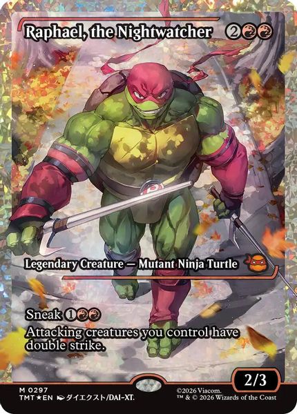 Raphael, the Nightwatcher (Showcase) (Fracture Foil) - Teenage Mutant Ninja Turtles