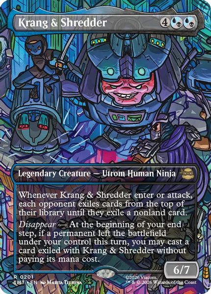 Krang & Shredder (Borderless) - Teenage Mutant Ninja Turtles