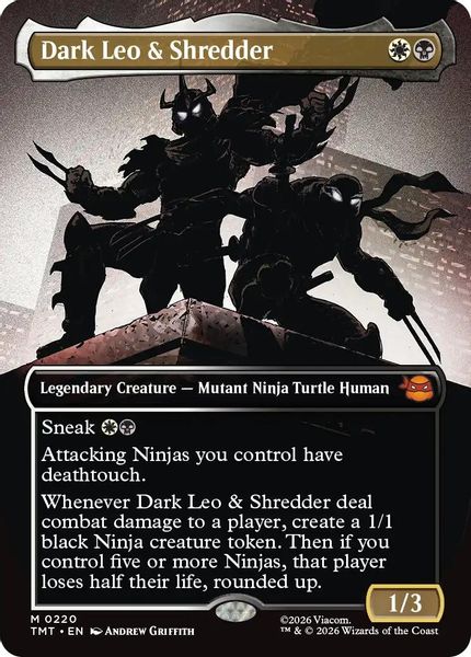 Dark Leo & Shredder (Borderless) - Teenage Mutant Ninja Turtles