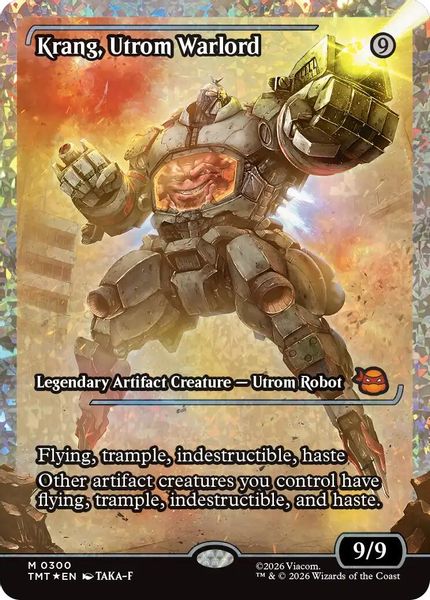 Krang, Utrom Warlord (Showcase) (Fracture Foil) - Teenage Mutant Ninja Turtles