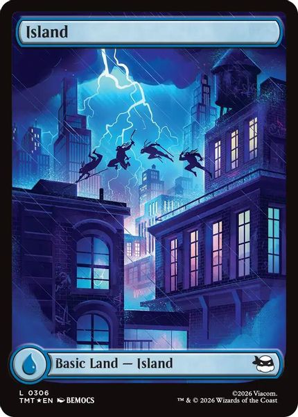 Island (0306) (Surge Foil) - Teenage Mutant Ninja Turtles