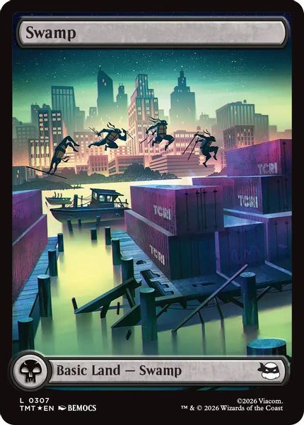 Swamp (0307) (Surge Foil) - Teenage Mutant Ninja Turtles
