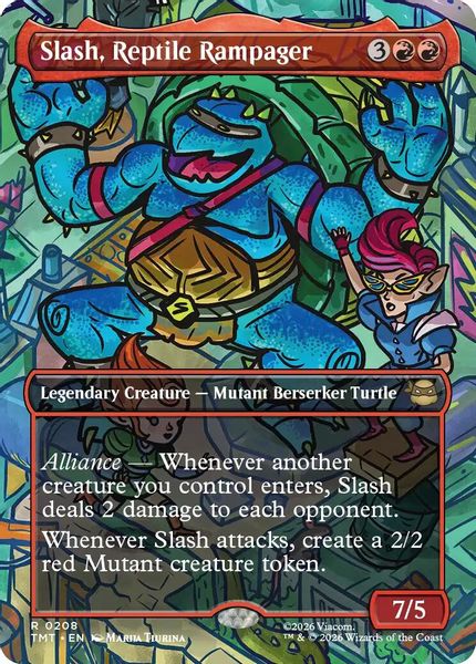 Slash, Reptile Rampager (Borderless) - Teenage Mutant Ninja Turtles
