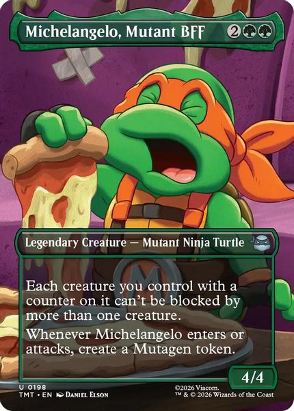 Michelangelo, Mutant BFF (Borderless) - Teenage Mutant Ninja Turtles