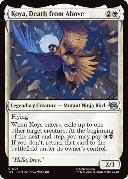 Koya, Death from Above - Teenage Mutant Ninja Turtles