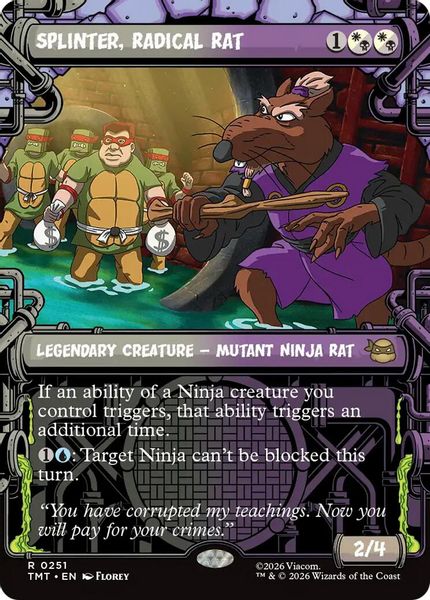 Splinter, Radical Rat (Showcase) - Teenage Mutant Ninja Turtles