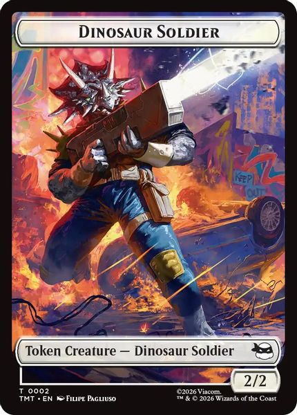Dinosaur Soldier // Copy Double-Sided Token - Teenage Mutant Ninja Turtles