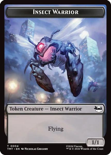 Insect Warrior // Food Double-Sided Token - Teenage Mutant Ninja Turtles