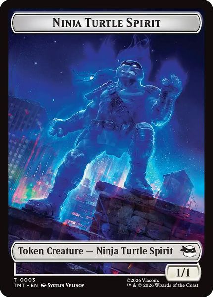 Ninja Turtle Spirit // Food Double-Sided Token - Teenage Mutant Ninja Turtles